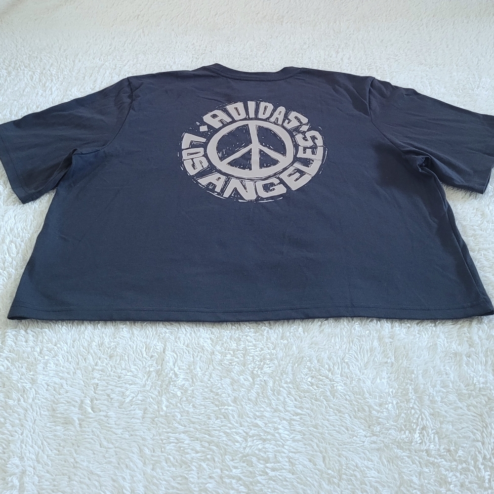 ✨️HP✨️ Adidas Los Angeles🏙 Peace Sign☮️ Tee👕 - NWT - Picture 12 of 13